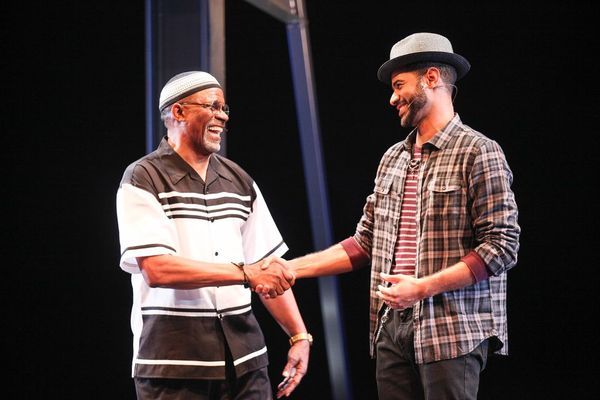 Jerome Preston Bates (Wisdom) and Brandon Dion Gregory (Passion) in the world premier Photo