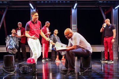 The cast of "Thoughts of a Colored Man" in the world premiere at Syracuse Stage. Sept Photo