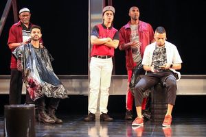 The cast of "Thoughts of a Colored Man" in the world premiere at Syracuse Stage. Sept Photo