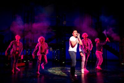 Christian Quinto and the cast of Public Works' AS YOU LIKE IT at the Seattle Rep.
Pho Photo