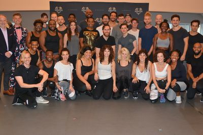 Stephen Gsbriel and Shawn Gough with the cast that includes-Aaron Lavigne, James Deli Photo