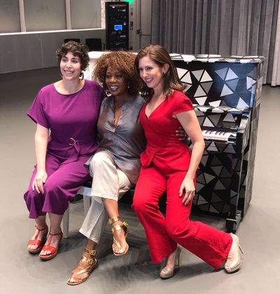 L-R: Kennedy Center SFH Piano Artist Jordann Wine, Emmy-winning actress and activist  Photo