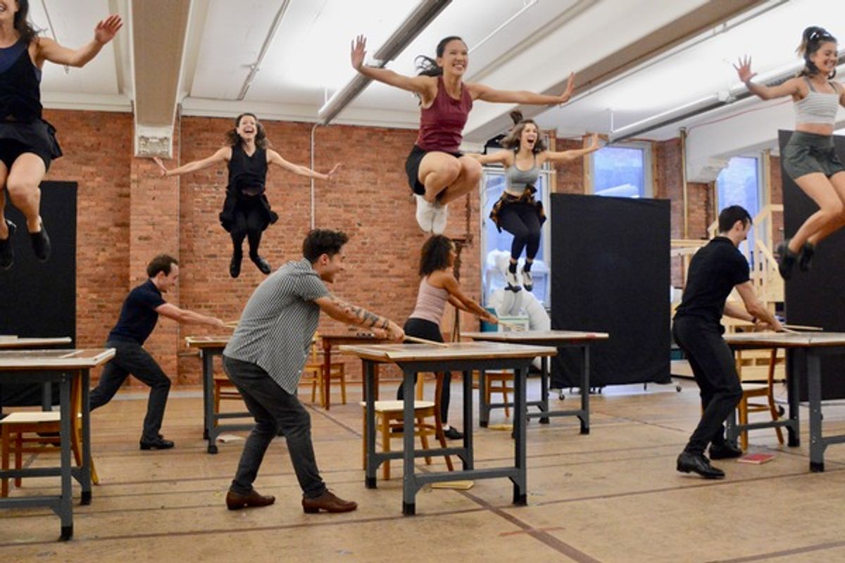 Michael Wartella and cast at 