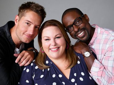 Justin Hartley as Kevin Pearson, Chrissy Metz as Kate Pearson, Sterling K. Brown as R Photo