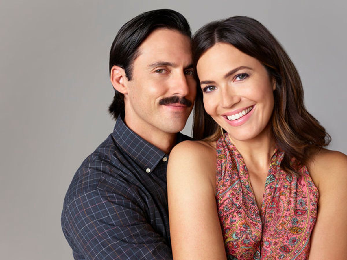Milo Ventimiglia as Jack Pearson, Mandy Moore as Rebecca at 