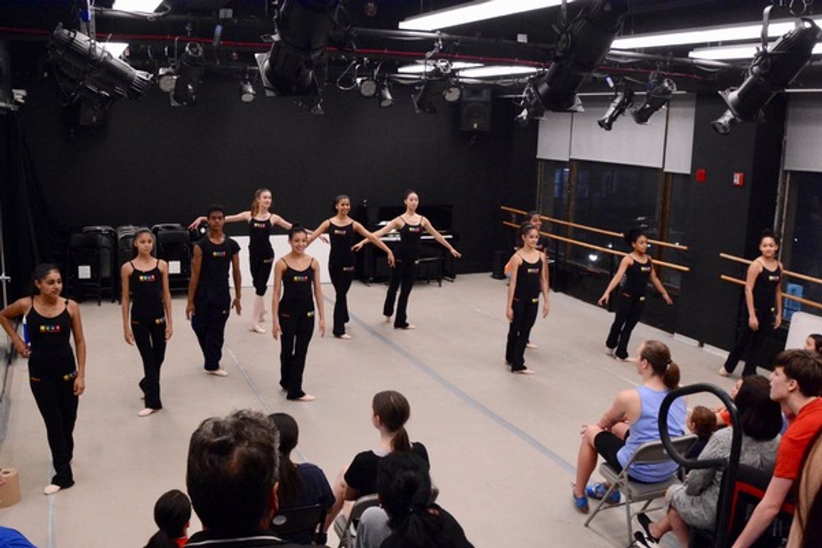 Members of The Ballet Paraisopolis that includes - Geise da Rocha, Anna Carolina Monteiro, Sofia Tarrago, Luis Lima Diaz, Maria de Oliveira Sousa, Yasmin Araujo, Ana Carolina Manteiro, Marina Sousa, Yasmin Sousa, David Rocha Santos, Kemilly Rodrigues de Silva and Isabella de Sousa at 