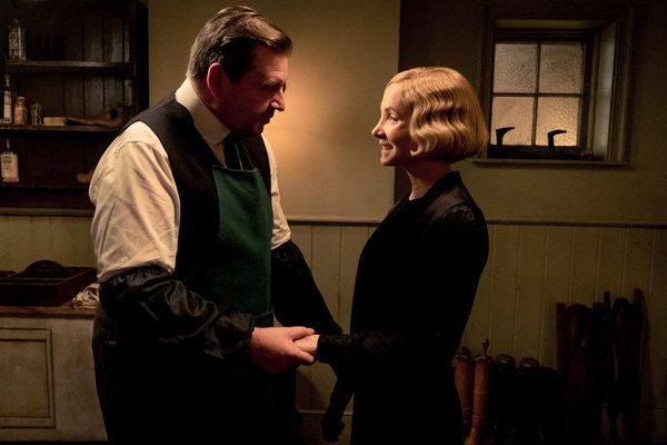 Brendan Coyle as John Bates, Joanne Froggatt as Anna Bates Photo