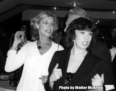 Lauren Bacall and Phyllis Newman attend the Opening night performance of 'West Side S Photo