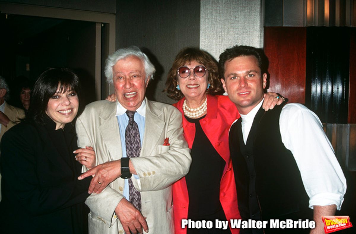 Laurie Beechman, Phyllis Newman and Adolph Green pictured at opening night at Rainbow and Stars in New York City on July 9, 1996. at 