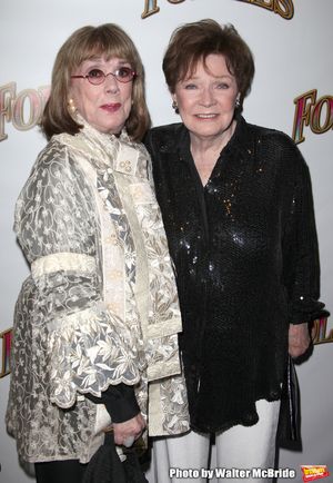Phyllis Newman & Polly Bergen.attending the Broadway Opening Night Performance of 'Follies' at the Marquis Theatre in New York City. @ BroadwayWorld Phyllis Newman & Polly Bergen.attending the Broadway Opening Night Performance of 'Fo Photo