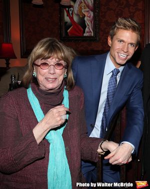 Phyllis Newman, Hunter Ryan Herdlicka attending a reception celebrating Hunter's 54 B Photo