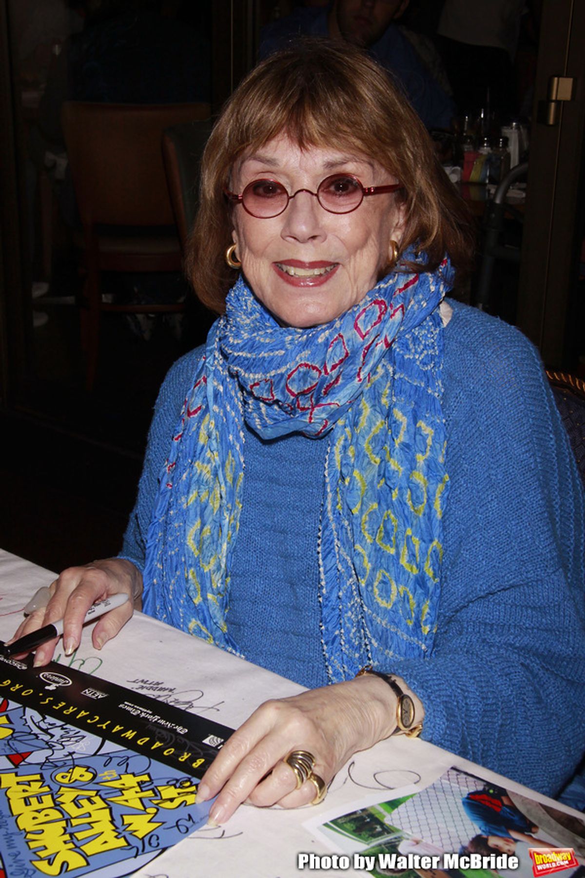 Phyllis Newman attending The 24th Annual Broadway Cares/Equity Fights AIDS Flea Market and Grand Auction held in Shubert Alley. New York City September 26, 2010 at 