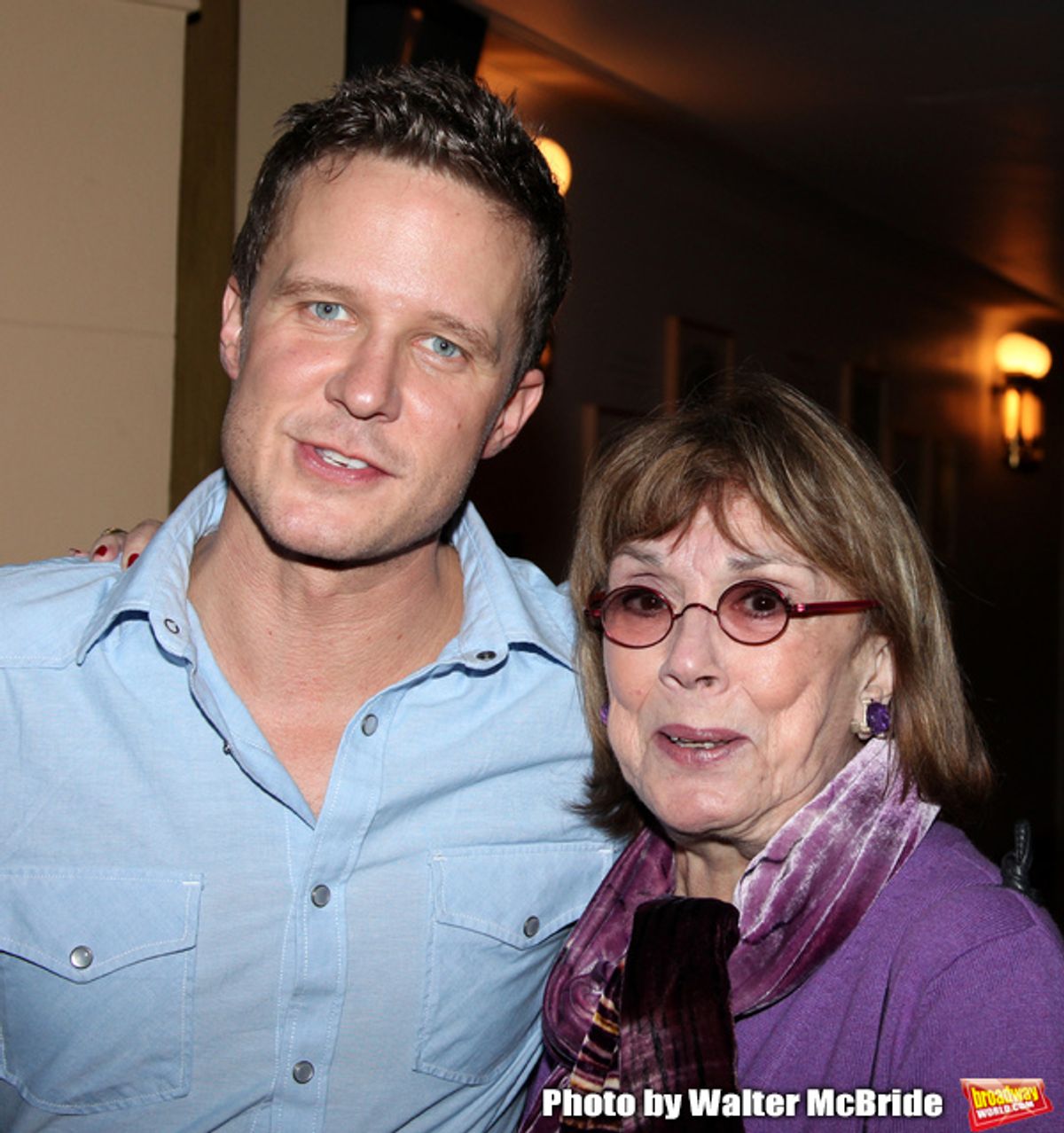Will Chase & Phyllis Newman at the Final Performance After Party for the ENCORES! Production of  'Bells Are Ringing' in New York City. at 