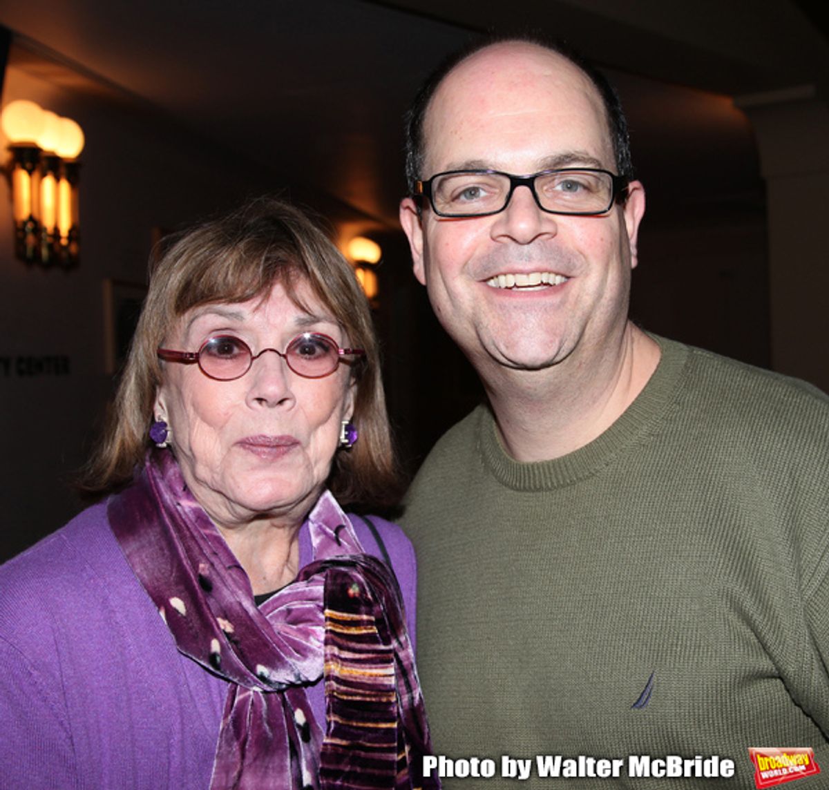 Phyllis Newman & Brad Oscar at the Final Performance After Party for the ENCORES! Production of  'Bells Are Ringing' in New York City. at 