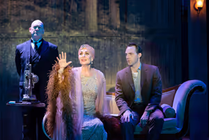 
David Hess (Max Von Mayerling), Judy McLane (Norma Desmond) and Bryant Martin (Joe G Photo