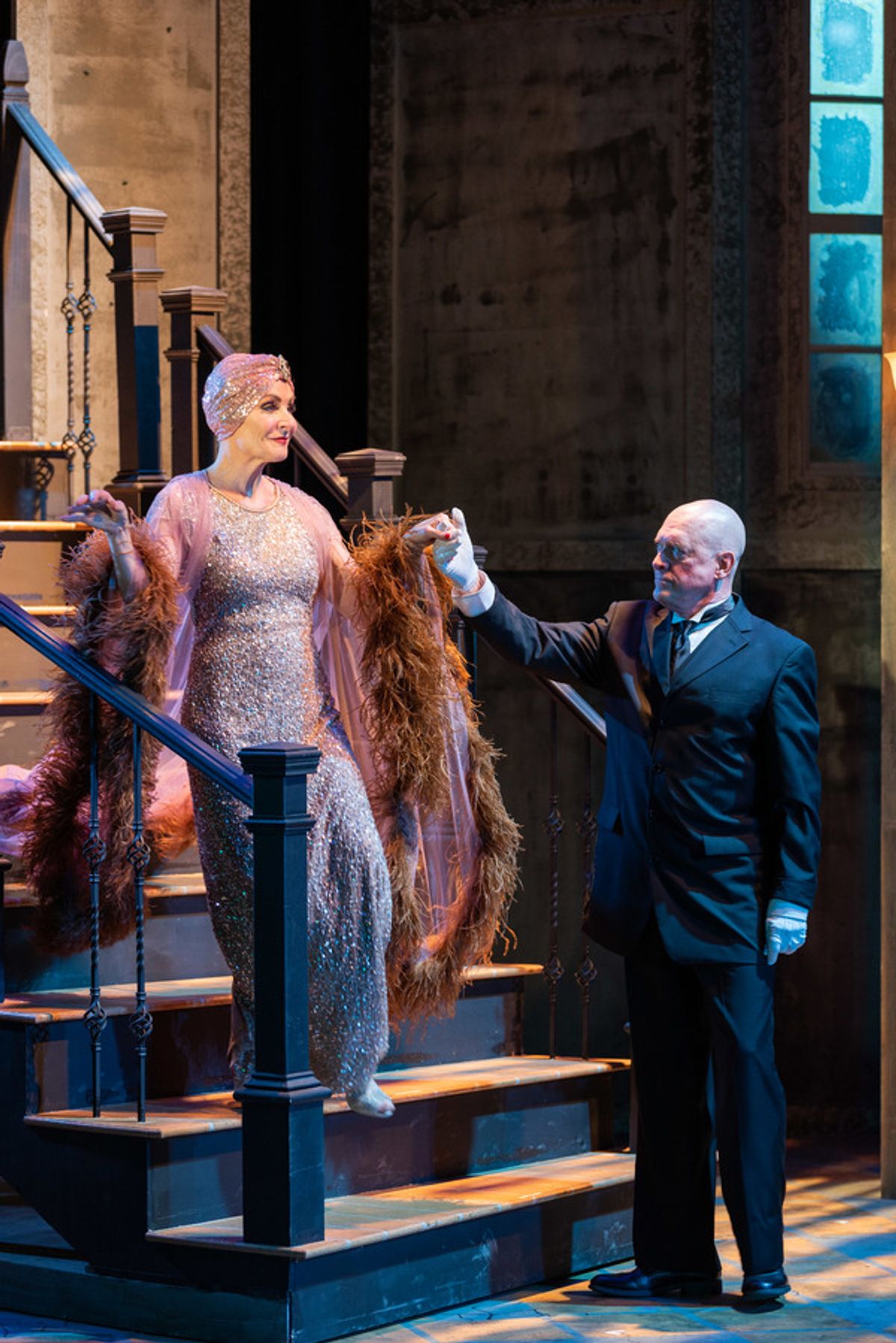 
Judy McLane (Norma Desmond) and David Hess (Max Von Mayerling)
 at 