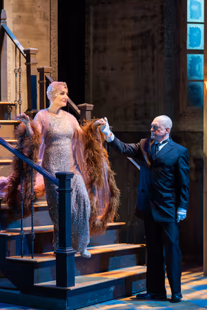 
Judy McLane (Norma Desmond) and David Hess (Max Von Mayerling)
 Photo