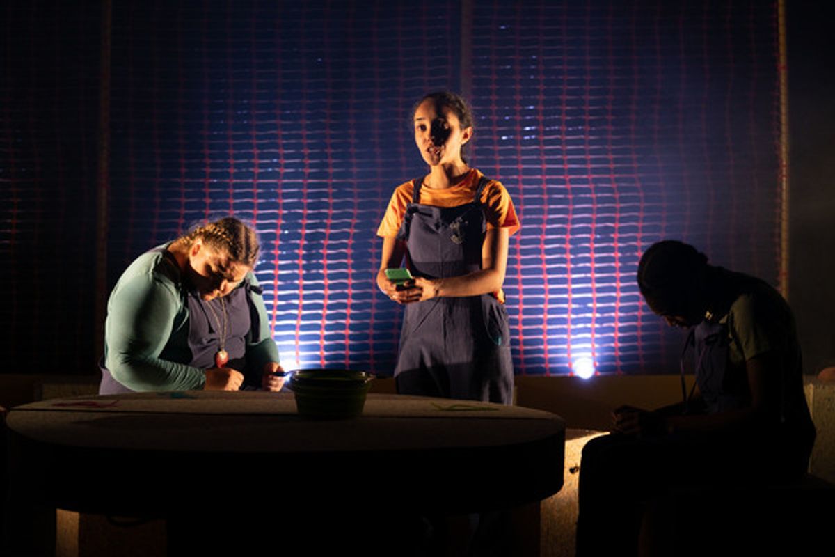 Lucie Capel, Jazmine Wilkinson and Rujenne Green at 