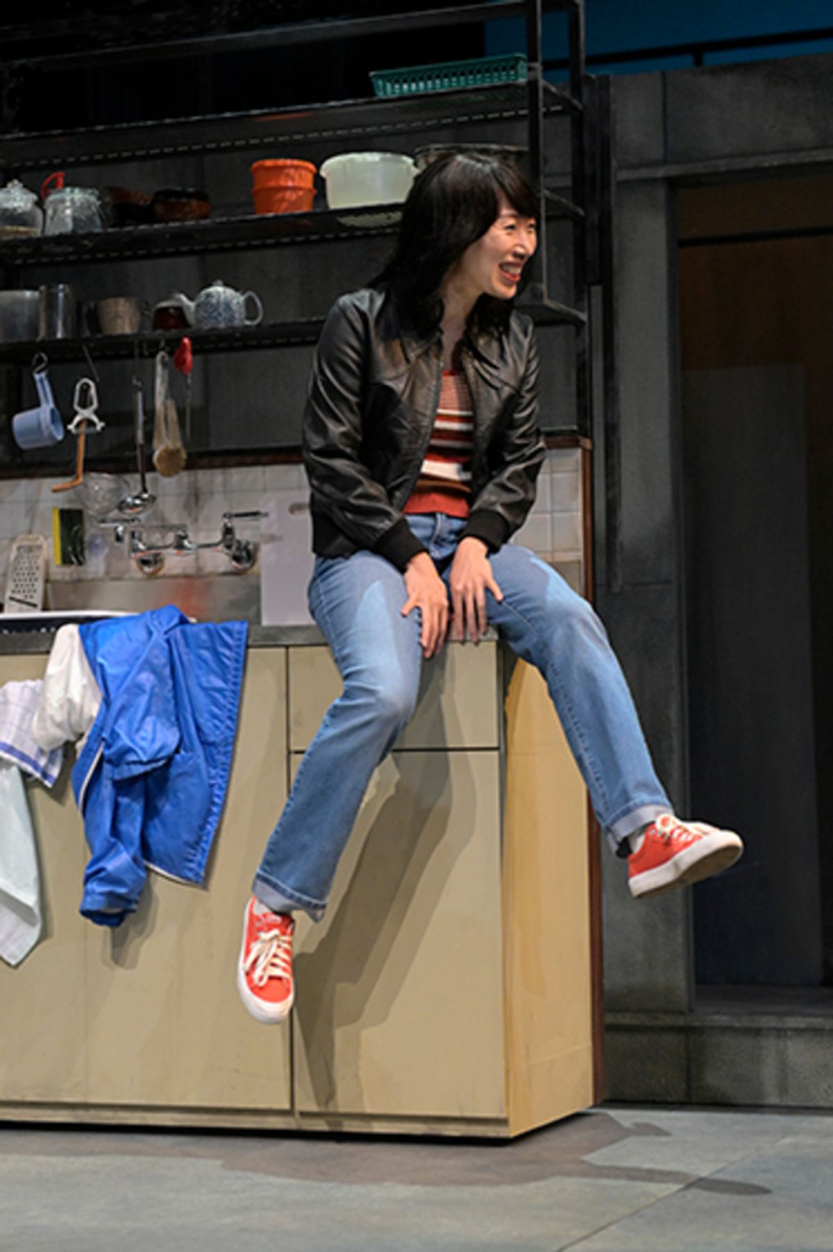 Jo Mei (Hanako) in the American premiere of The Great Wave at Berkeley Rep, directed by Mark Wing-Davey. at 