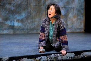 Sharon Omi (Etsuko) in the American premiere of The Great Wave at Berkeley Rep, direc Photo