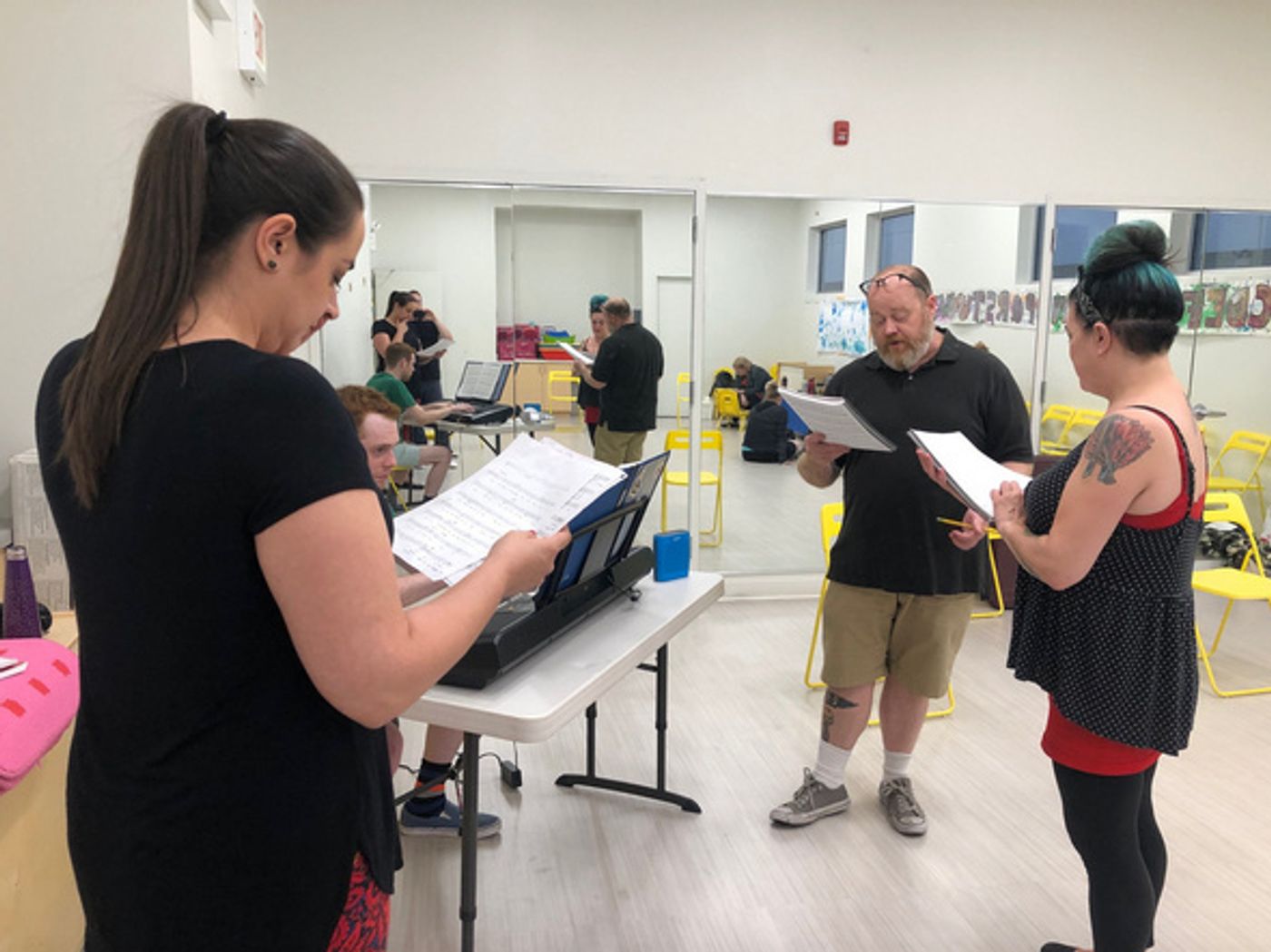 Photo Flash: Rehearsals Underway For Cowardly Scarecrow's CABARET Opening In October  Image