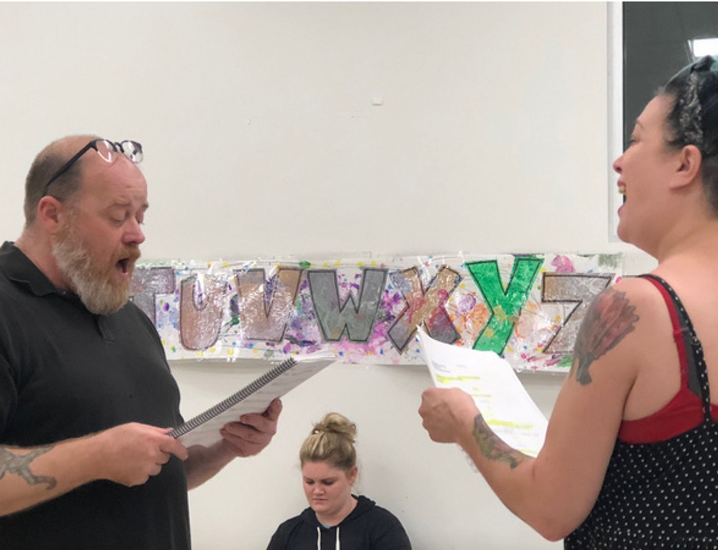 Photo Flash: Rehearsals Underway For Cowardly Scarecrow's CABARET Opening In October  Image