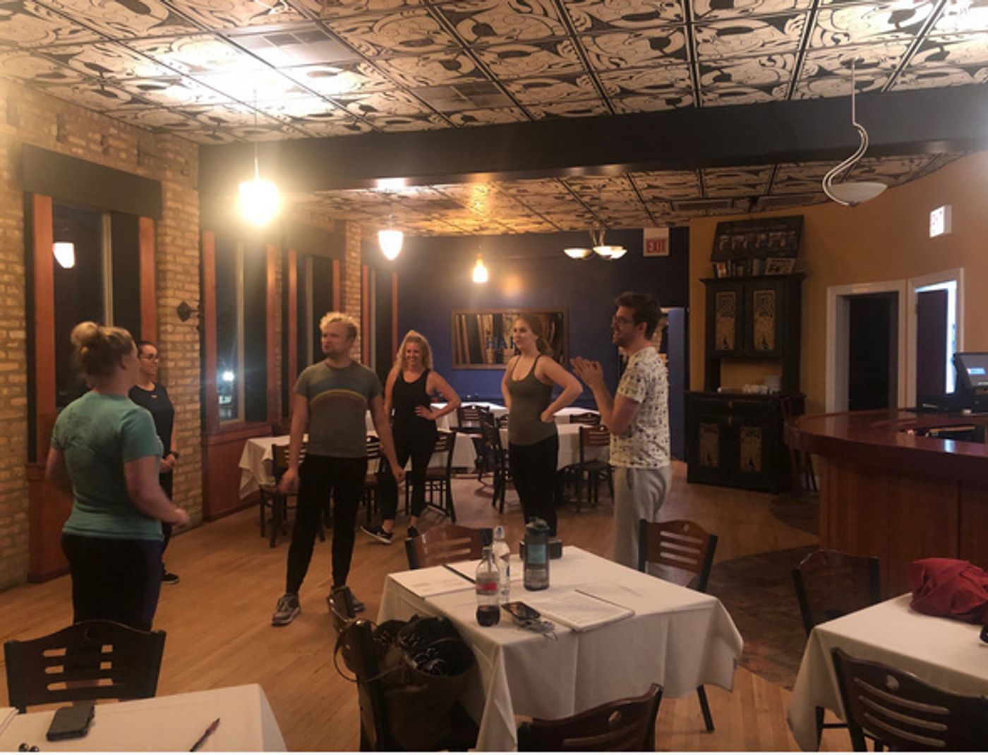 Photo Flash: Rehearsals Underway For Cowardly Scarecrow's CABARET Opening In October  Image