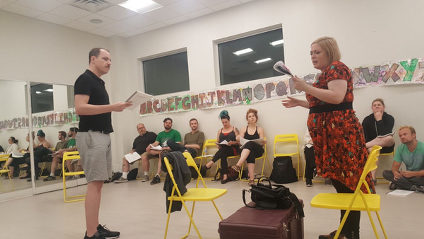 Photo Flash: Rehearsals Underway For Cowardly Scarecrow's CABARET Opening In October  Image