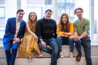 UVU students Lexi Walker, Autumn Best, along with Eric Holmes, writer and lyricist Na Photo