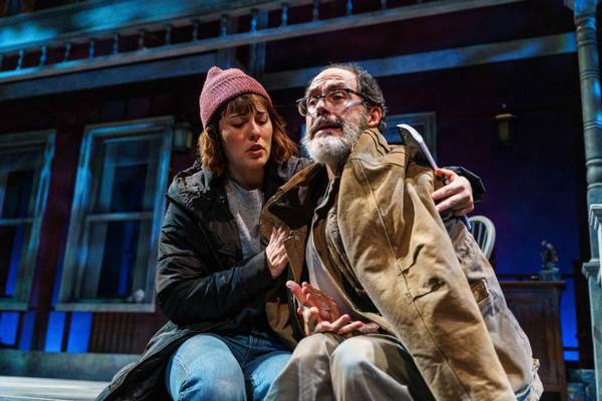 Katie Kleiger as Catherine, Bruce Randolph Nelson as Robert at 