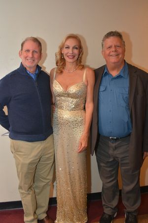 Evans Haile (Executive Director York Theatre Company), Ute Lemper and James Morgan (P Photo