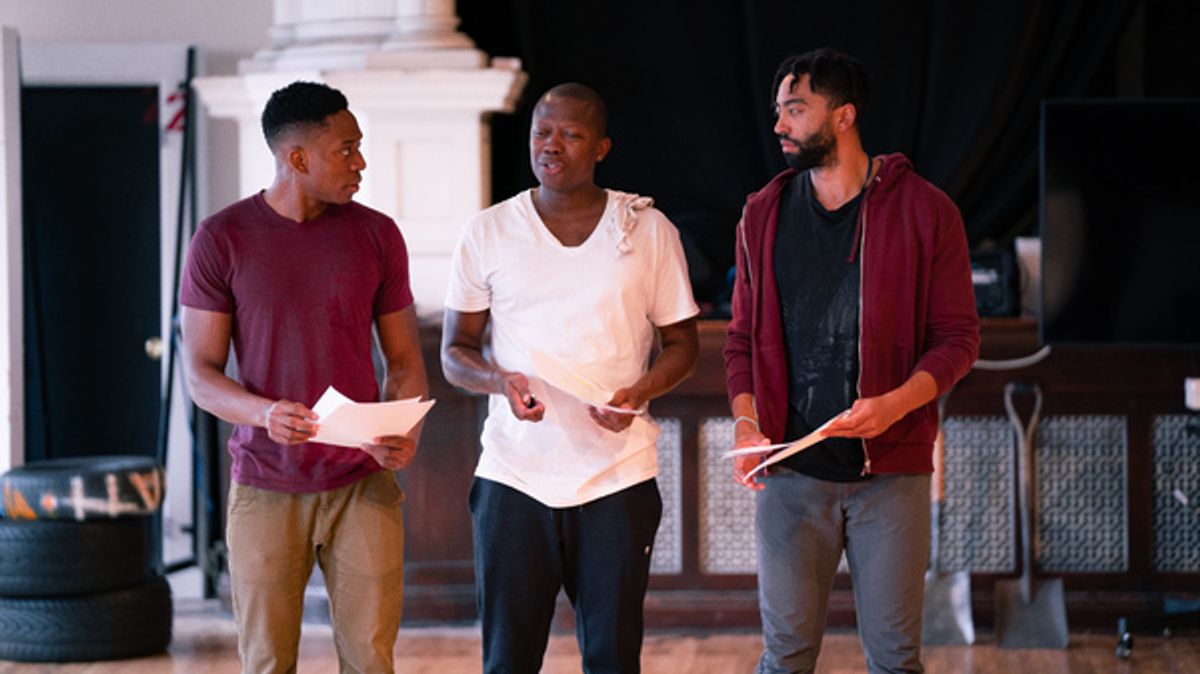 Patrick Agada, Manny Buckley and Rashaad Hall at 