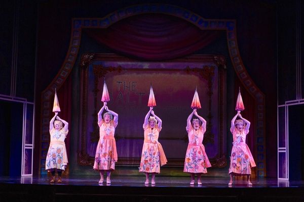 Robert Creighton as James Cagney and Male Ensemble Photo