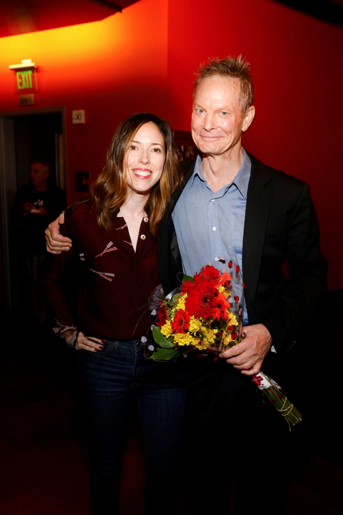 Center Theatre Group Associate Artistic Director Lindsay Allbaugh and creator/performer Bill Irwin at 