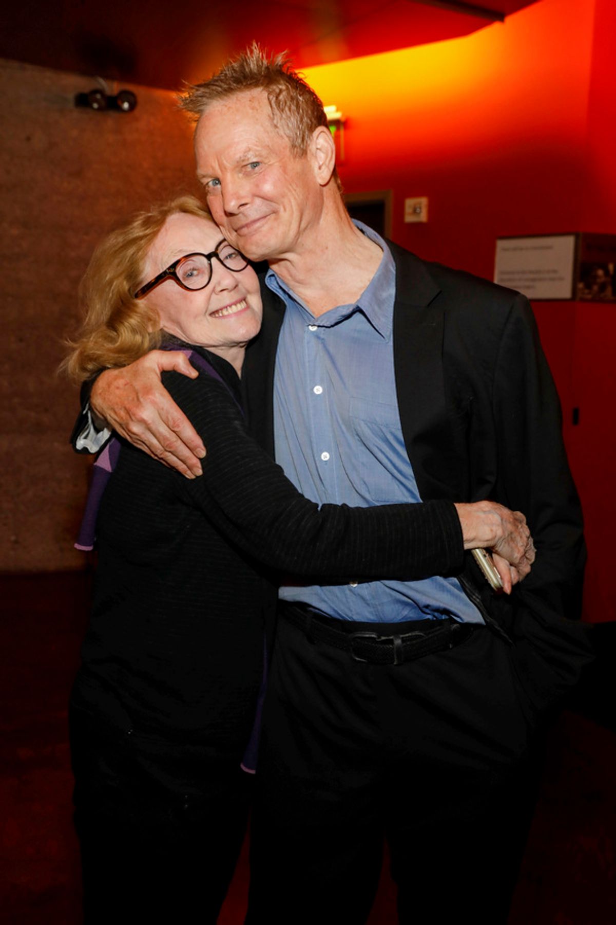 Irish Repertory Theatre co-founder Charlotte Moore and Bill Irwin  at 