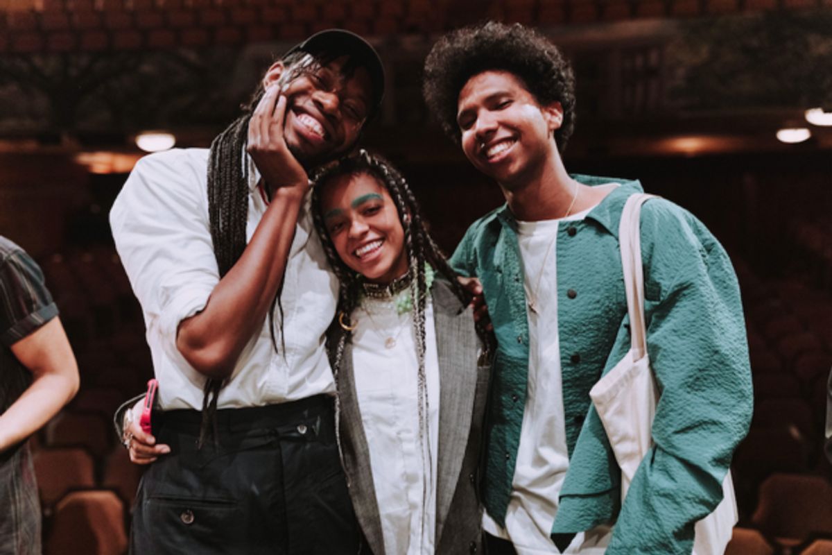 Jeremy O. Harris, Kelsey Lu and Tyler Mitchell at 