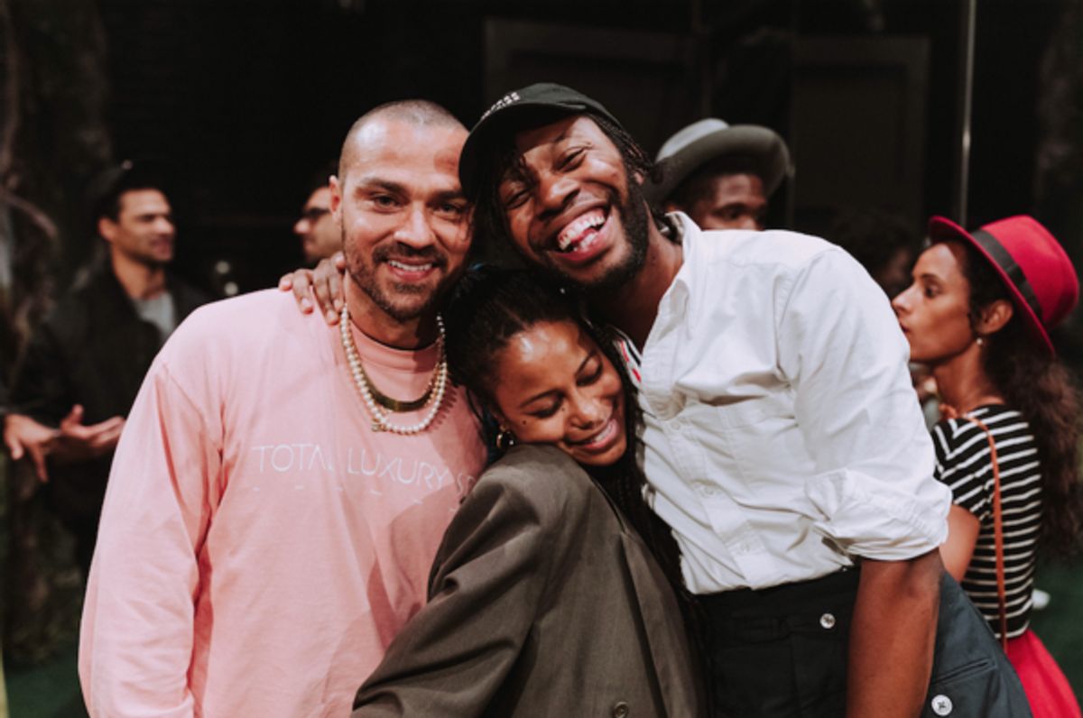 Jeremy O. Harris, Jesse Williams and Taylour Paige at 