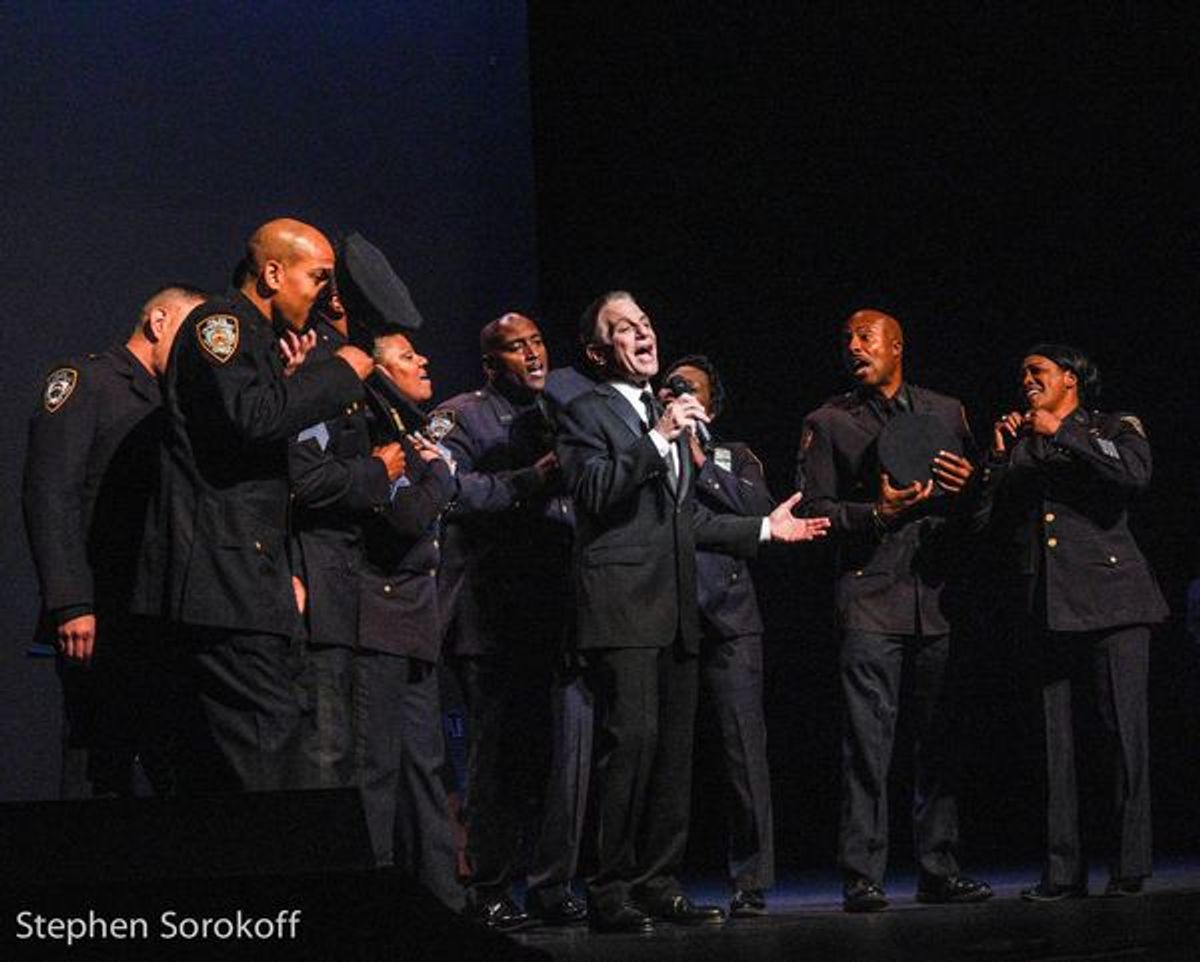 Tony Danza & Police Officers at 