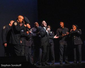Tony Danza & Police Officers Photo