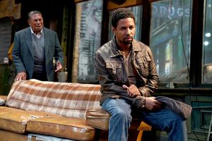 Photo of Steven Anthony Jones (Becker) and Amari Cheatom (Youngblood) by Joan Marcus. Photo