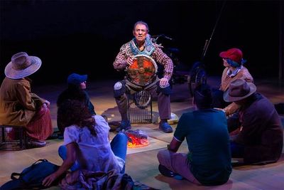 Emilio Delgado (center) and the cast of Quixote Nuevo Photo
