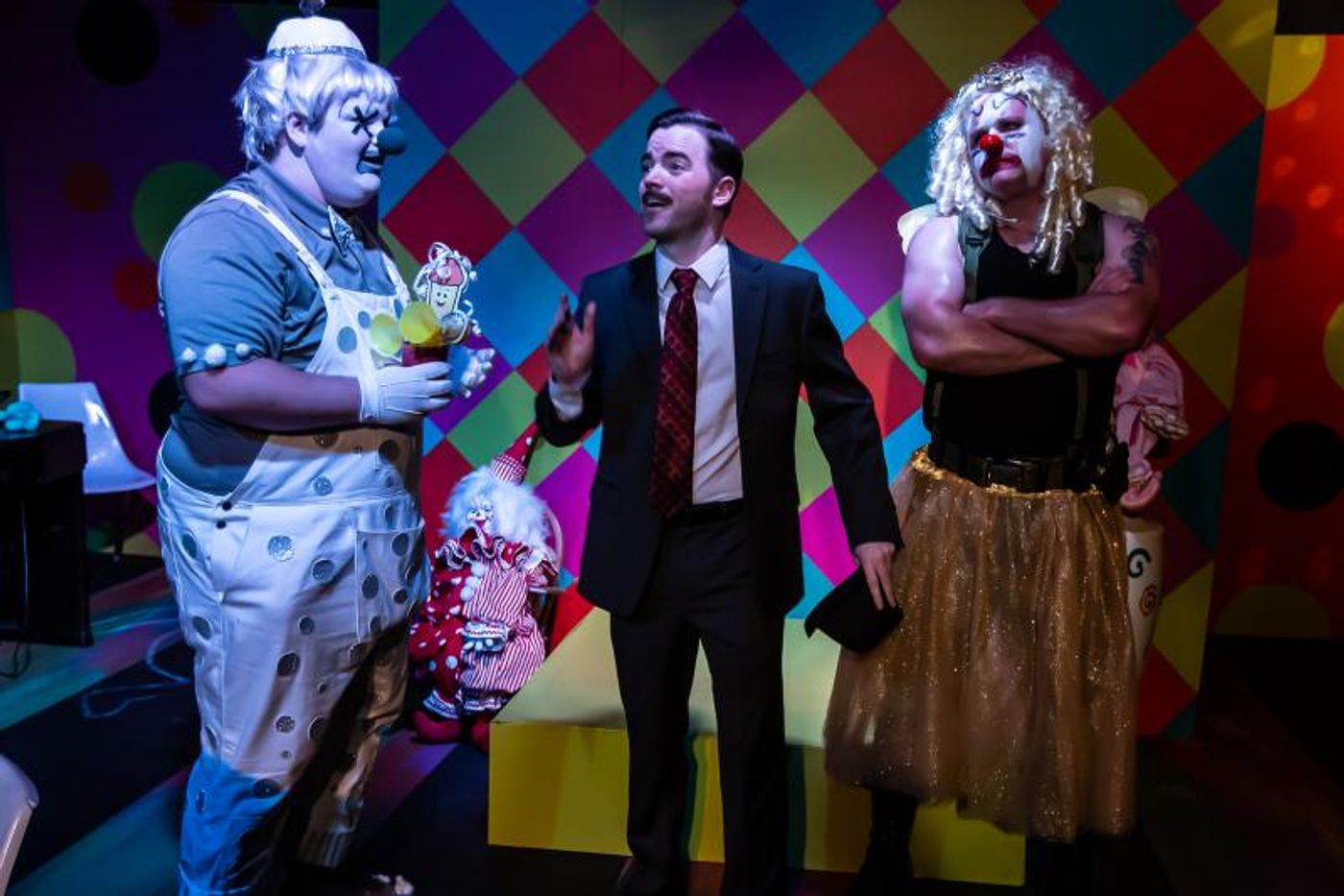 Review: CLOWN BAR Serves Up a Cocktail of Comical Clown-Noir at THEATRE DOWNTOWN.  Image