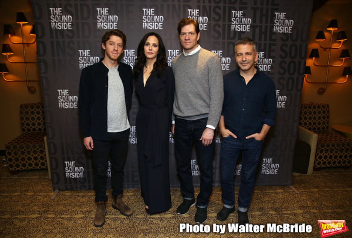 Will Hochman, Mary Louise Parker, Adam Rapp and David Cromer during the Press Preview Photo Call for 'The Sound Inside' at Studio 54 on September 20, 2019 in New York City. at 