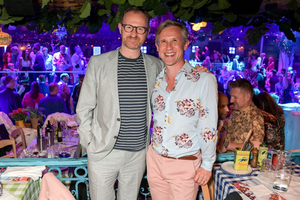 Mark Gatiss and Ian Hallard attend the opening night of MAMMA MIA! The Party at 