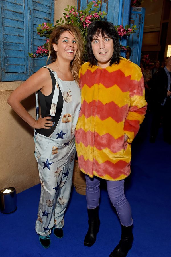 Lliana Bird and Noel Fielding attend the opening night of MAMMA MIA! The Party Photo