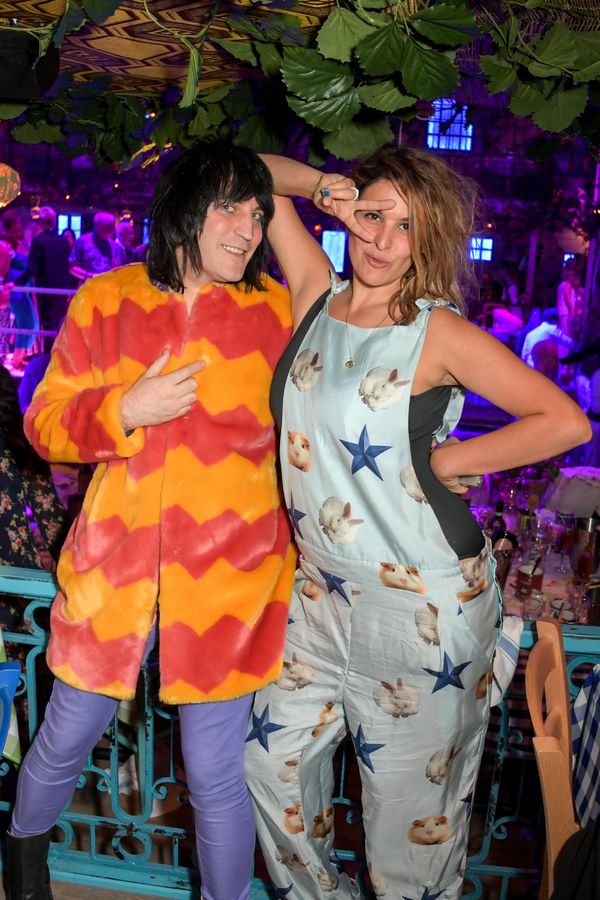 Noel Fielding and Lliana Bird attend the opening night of MAMMA MIA! Photo