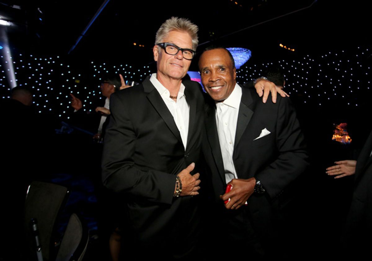 Harry Hamlin and Sugar Ray Leonard at 