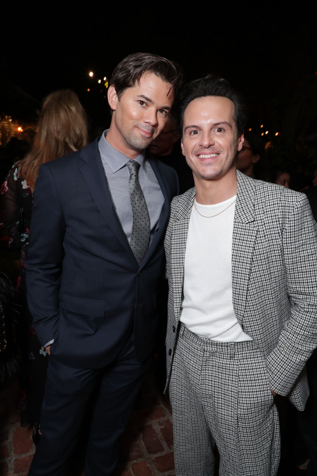 Andrew Rannells and Andrew Scott at 