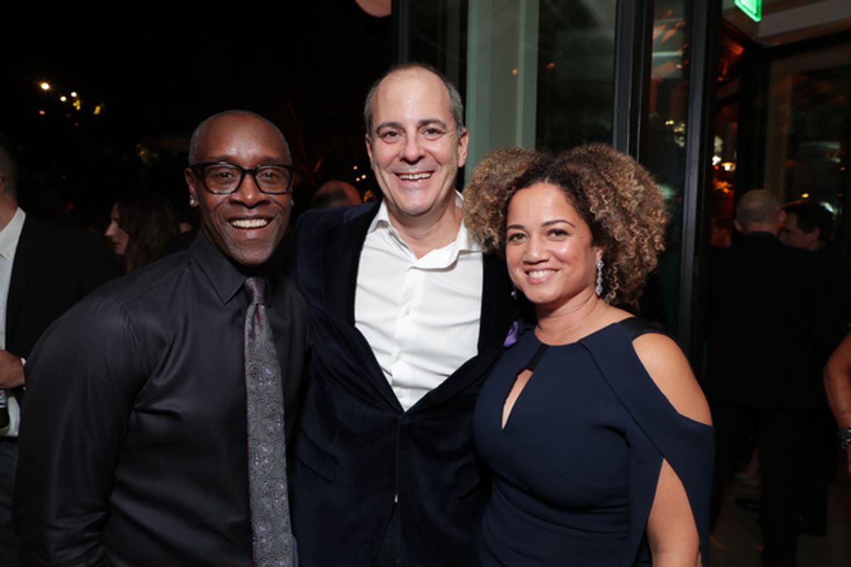 Don Cheadle, Chief Creative Office, CBS Corporation, Chairman and CEO of Showtime Networks Inc. David Nevins and Bridgid Coulter at 