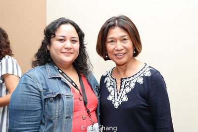 Lead Producer Cecilia R. Mejia and Loida Nicolas Lewis. Photo by Lia Chang Photo